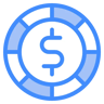 dollar two-color icône