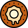 donut lineal-color simge