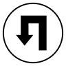 down arrow duotone icon