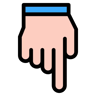 downward lineal-color icon