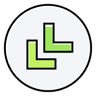 nach unten lineal-color Icon