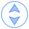 Pfeil nach oben two-color Icon