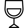 kokteyl bardağı çizgi simge