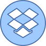 dropbox logosu two-color simge