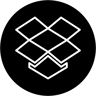 dropbox logosu filled simge