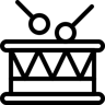 Trommel linie Icon