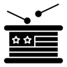 Trommel gefüllt Icon