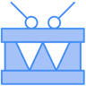 Trommel zwei farben Icon