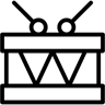 Trommel linie Icon