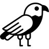 نسر ثنائي اللون أيقونة
