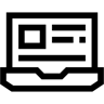 laptop line icon