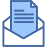 correo electrónico dos colores icono