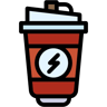 energy drink lineal color icon