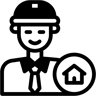 مهندس ثنائي اللون أيقونة