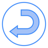 Pfeil nach links two-color Icon