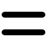 equals sign filled icon