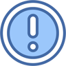 error dos colores icono