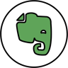 logotipo de evernote color lineal icono
