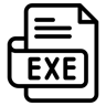 exe-Datei linie Icon