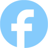 Facebook deux couleurs icône