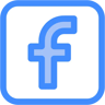 Facebook deux couleurs icône