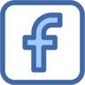 Facebook deux couleurs icône