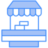 lemonade stand two-color icon