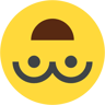 smiley face flat icon