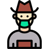 agricultor lineal-color icono