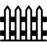 栅栏 双色调 图标