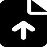 hochladen gefüllt Icon