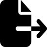 Dateiexport gefüllt Icon