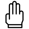 жест рукой line иконка