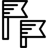 флаг линия иконка