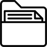 folder line icon