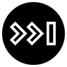 nach vorne gefüllt Icon