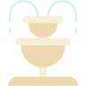 噴水 フラット アイコン