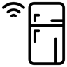 intelligenter Kühlschrank line Icon