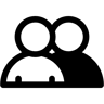 朋友们 双色调 图标