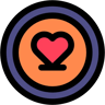 Spendenaktion lineal farbe Icon