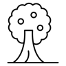 شجرة line أيقونة