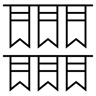 garland line icon