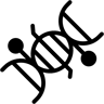 DNA duotono icona
