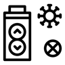 germe ligne icône