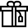 礼物 线条 图标