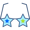 glasses flat icon