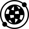 عالمي ثنائي اللون أيقونة