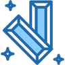 Gold zwei farben Icon