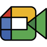 incontro di Google colore lineare icona