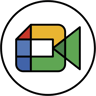 incontro di Google colore lineare icona